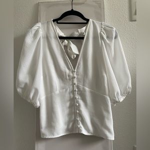 Abercrombie & Fitch White Blouse